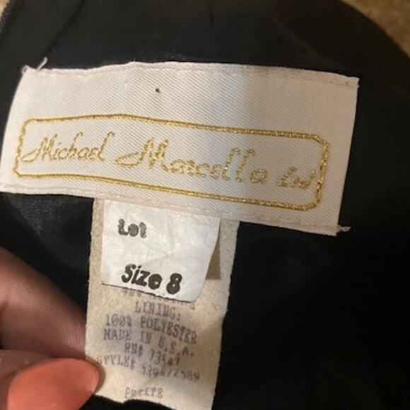 Upcycled 80s Black Tank Dress – Screen Printed White Guns – OOAK - Picture 8 of 8